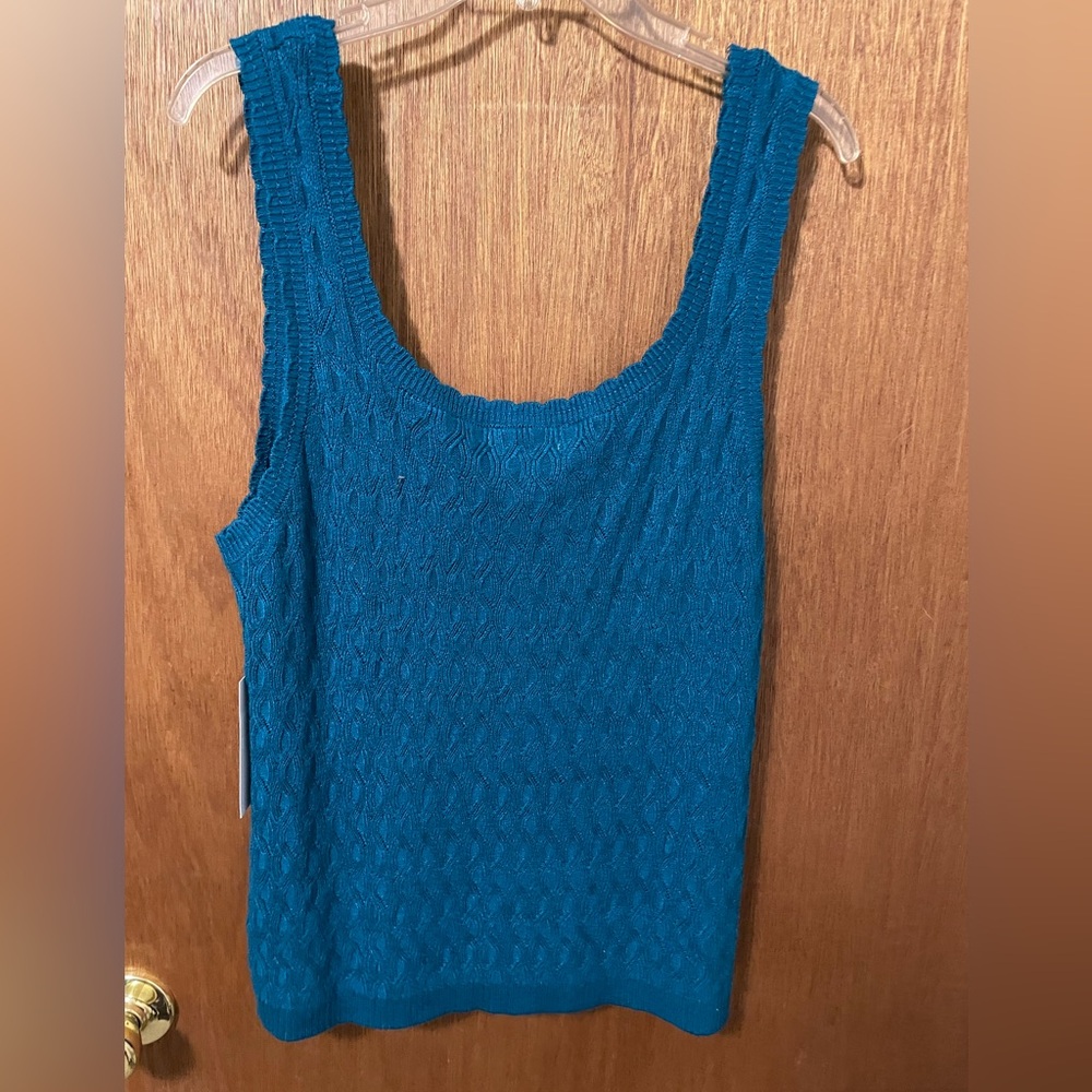 Liz Claiborne Teal Sleeveless Tank Top